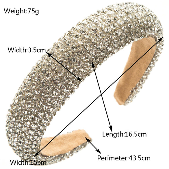 Light Luxury Rhinestone Pearl Headband Alloy Diamond Headwear For Women