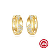 Light Luxury S925 Silver Fourleaf Clover Water Drop Pearl Zircon Allmatch Stacked Earrings