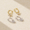 Light Luxury S925 Silver Irregular Insects Butterfly Stud Earrings For Women With Electroplating