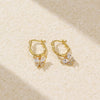 Light Luxury S925 Silver Irregular Insects Butterfly Stud Earrings For Women With Electroplating
