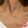Light Luxury S925 Sterling Silver Floral Star Moon Element Geometric Elegant Collarbone Necklace With Zirconia For Women
