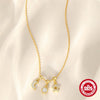 Light Luxury S925 Sterling Silver Floral Star Moon Element Geometric Elegant Collarbone Necklace With Zirconia For Women