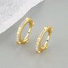 Light Luxury S925 Sterling Silver Geometric Rivet Stud Earrings With Electroplated Finish