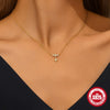 Light Luxury S925 Sterling Silver Ins Simple Style Exquisite Flower Star Geometric Design Women's Collarbone Necklace With O Chain And Electroplating