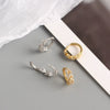 Light Luxury S925 Sterling Silver Peach Heart Leaf Diamond Ear Ring For Women With Electroplating And Flower Pattern