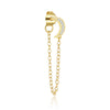 Light Luxury S925 Sterling Silver Star Earrings For Women With Flash Zircon Tassel Chain
