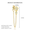 Light Luxury S925 Sterling Silver Star Earrings For Women With Flash Zircon Tassel Chain