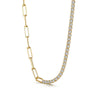 Light Luxury S925 Sterling Silver Women's Bracelet Necklace With Square Design And Electroplating Treatment