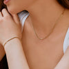 Light Luxury S925 Sterling Silver Women's Bracelet Necklace With Square Design And Electroplating Treatment