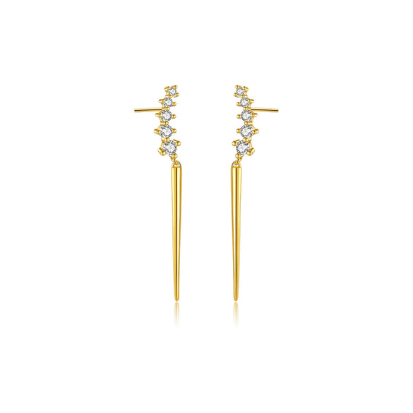 Light Luxury S925 Sterling Silver Women's Earrings With Zircon Design