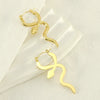 Light Luxury Snake Earrings 316L Stainless Steel 18K Electroplated Jewelry For Women