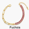 Light Luxury Square Zircon Bracelet For Women Copper Geometric Style