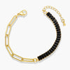 Light Luxury Square Zircon Bracelet For Women Copper Geometric Style