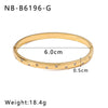 Light Luxury Stainless Steel Gold Plated Bracelet With Diamond Inlaid And 18K Furnace Vacuum Plating