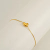 Light Luxury 316L Stainless Steel Letter Bracelet With Diamond Design For Women