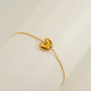 Light Luxury 316L Stainless Steel Letter Bracelet With Diamond Design For Women