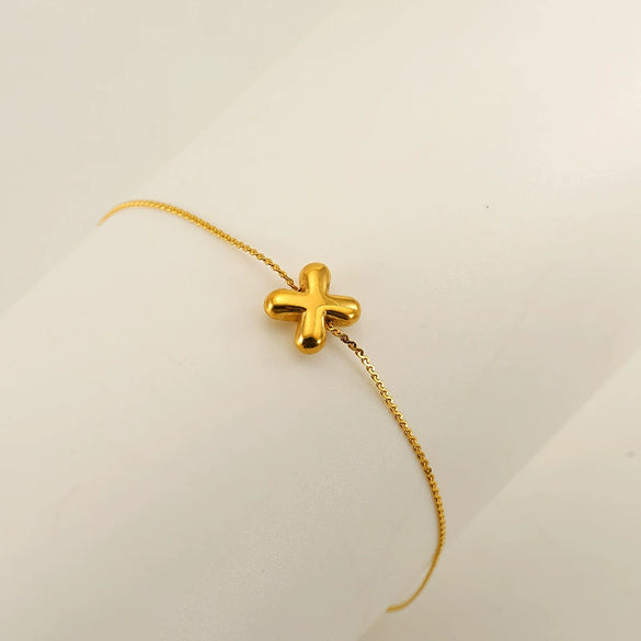Light Luxury 316L Stainless Steel Letter Bracelet With Diamond Design For Women