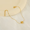 Light Luxury 316L Stainless Steel Letter Bracelet With Diamond Design For Women