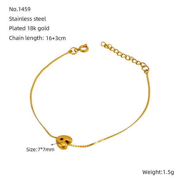 Light Luxury 316L Stainless Steel Letter Bracelet With Diamond Design For Women