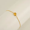 Light Luxury 316L Stainless Steel Letter Bracelet With Diamond Design For Women