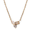 Light Luxury Stainless Steel Necklace For Women Plated With Gold And Inlaid With Zircon