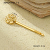 Light Luxury Stainless Steel Shell Hairpin With Pearl Conch Starfish Women's Hair Accessories Electroplated