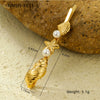 Light Luxury Stainless Steel Shell Hairpin With Pearl Conch Starfish Women's Hair Accessories Electroplated