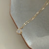 Light Luxury 925 Sterling Silver Flower Diamond Necklace For Women With 14K Gold Plating And Ochain