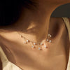 Light Luxury 925 Sterling Silver Geometric Clavicle Chain Necklace For Women With Electroplating