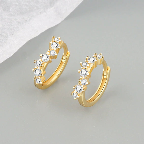 Light Luxury 925 Sterling Silver Geometric Wave Stud Earrings For Women Electroplated Minimalist Ear Jewelry