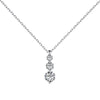 Light Luxury Style 925 Sterling Silver Women's Jewelry Set With Gourd Style And Electroplating Including Earrings And Necklace