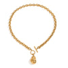 Light Luxury Titanium Steel And Stainless Steel Necklace With Geometric Style And Electroplating Treatment For Women
