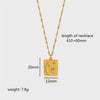 Light Luxury Titanium Steel And Stainless Steel Women's Necklace With Star And Geometric Pattern Pendant And Electroplating Design