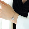 Light Luxury 316L Stainless Steel Zircon Map Necklace And Bracelet Set With Electroplating For Women