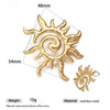 Light Luxury Trendy All Match Conch Sea Star Sun Necklace Made Of 18K Gold And Stainless Steel