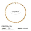 Light Luxury Trendy All Match Conch Sea Star Sun Necklace Made Of 18K Gold And Stainless Steel