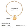 Light Luxury Trendy All Match Conch Sea Star Sun Necklace Made Of 18K Gold And Stainless Steel