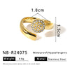 Light Luxury Vintage Unisex Geometric Drop Shape Stainless Steel Earrings And Ring With 18K Vacuum Plating In Furnace Niche Design High End Simple Style Jewelry
