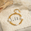 Light Luxury Women's Pearl Bracelets Geometric Stainless Steel Electroplated Accessories