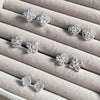 Light Luxury Women's S925 Sterling Silver Flowerpatterned Electroplated Earrings