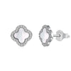 Light Luxury Women's S925 Sterling Silver Flowerpatterned Electroplated Earrings