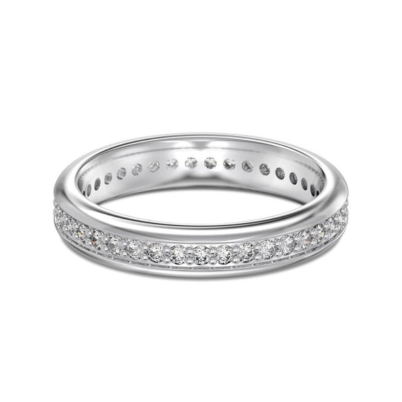 Light Luxury Women's S925 Sterling Silver Ring With Geometric Design And Electroplating
