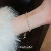 Light Luxury Zircon Adjustable Copper Bracelet With Geometric Design