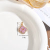 Light Luxury Zircon Four Leaf Clover Pendant Necklace Inlay Flower Style Jewelry Accessory