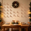 Lightup Wooden Reindeer Wall Sticker Selfadhesive Christmas Decoration With Printed Finish For Festive Home And Commercial Decor