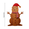 Lightup Wooden Reindeer Wall Sticker Selfadhesive Christmas Decoration With Printed Finish For Festive Home And Commercial Decor