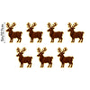 Lightup Wooden Reindeer Wall Sticker Selfadhesive Christmas Decoration With Printed Finish For Festive Home And Commercial Decor