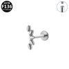 Lip Nail Earring Titanium Alloy Copper Stainless Steel Geometric Electroplating Welding Ball Diamond Unisex