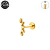 Lip Nail Earring Titanium Alloy Copper Stainless Steel Geometric Electroplating Welding Ball Diamond Unisex