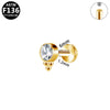 Lip Nail Earring Titanium Alloy Copper Stainless Steel Geometric Electroplating Welding Ball Diamond Unisex